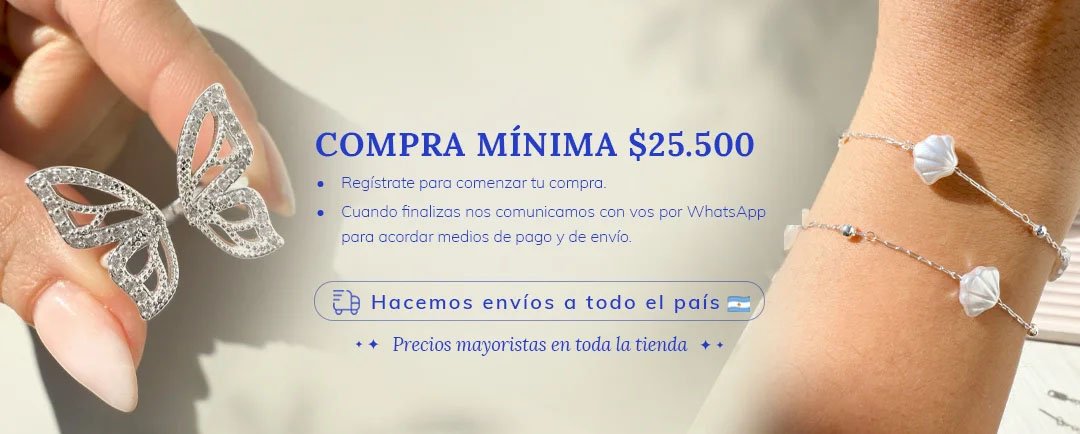 acero blanco y monto minimo 